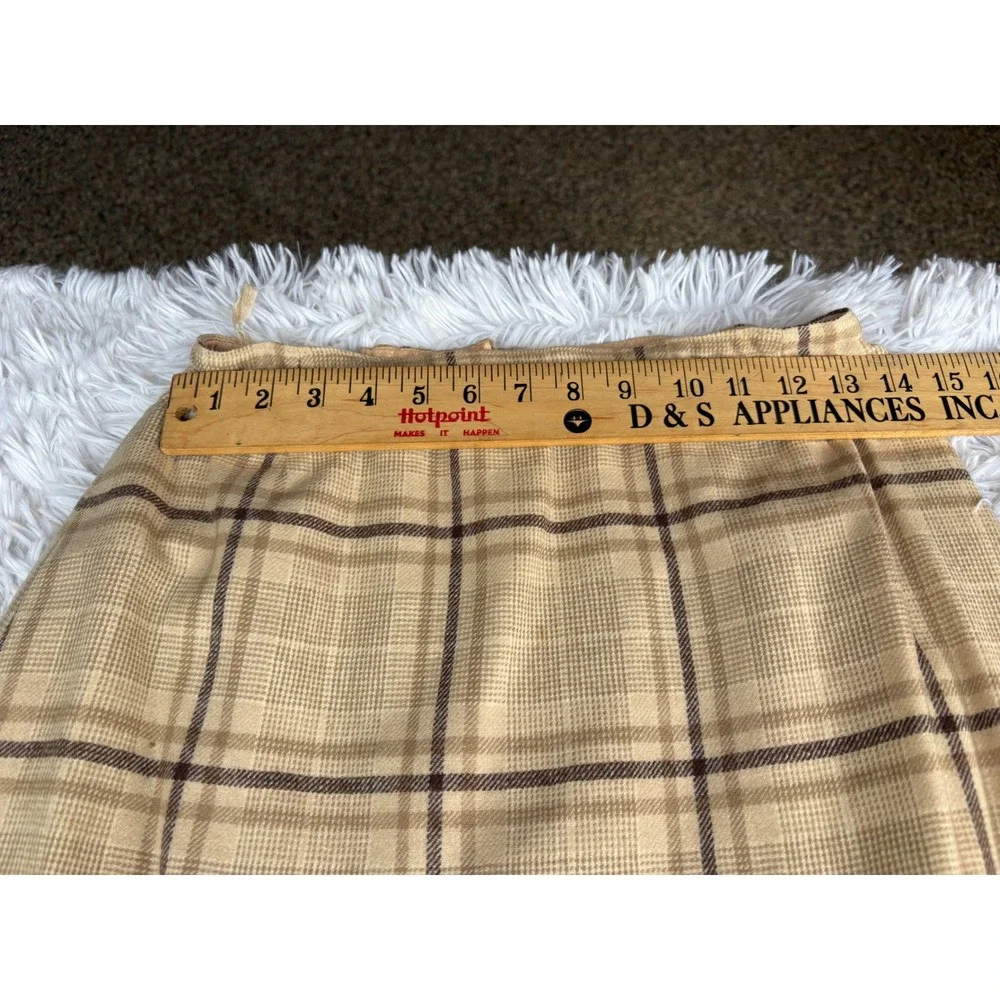 Vintage 60s 70s Pendleton Wool Skirt Suit S Plaid Blazer Academia Mod USA